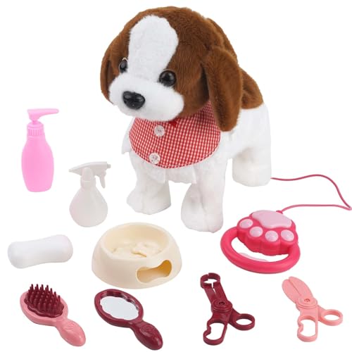 Arkyomi Hund Spielzeug Kinder,laufender Hund mit Leine der läuft und bellt,Haustiere roboterhund interaktives Spielzeug,Ferngesteuerter spielhund mit Schwanzwedeln und sprechender braun Arkyomi Hund Spielzeug Kinder,laufender Hund mit Leine der läuft und bellt,Haustiere roboterhund interaktives Spielzeug,Ferngesteuerter spielhund mit Schwanzwedeln und sprechender braun von Arkyomi