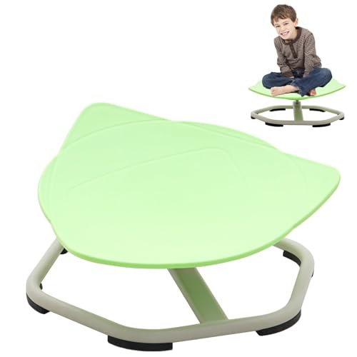Arkyomi Karussell Kinder Drehstuhl, 360° drehbares Sitzspielgerät, Balance Drehhocker trainiert Physische Koordination und Gleichgewicht, Autismus-Sensorikspielzeug, Sensorischer Kinderstuhl Grün von Arkyomi