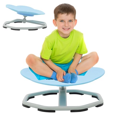 Arkyomi Karussell Kinder Drehstuhl, 360° drehbares Sitzspielgerät, Balance Drehhocker trainiert Physische Koordination und Gleichgewicht, Autismus-Sensorikspielzeug für Jungen und Mädchen von Arkyomi