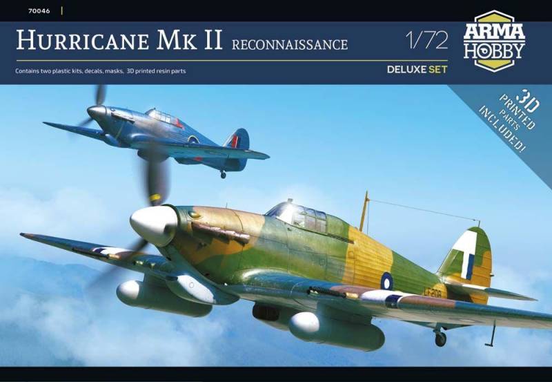 Hurricane Mk II Reconnaissance - Deluxe Set von Arma Hobby