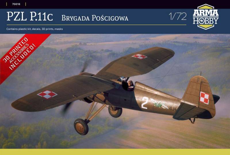 PZL P.11c Pursuit Brigade w/extensive 3D print PZL P.11c Pursuit Brigade w/extensive 3D print von Arma Hobby