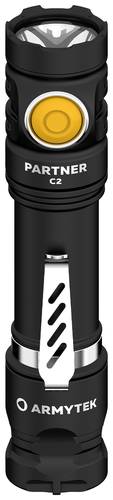 ArmyTek Partner C2 Magnet USB Warm LED Taschenlampe mit Gürtelclip, mit Holster akkubetrieben 1020l von ArmyTek