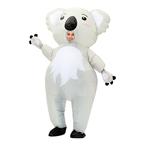 Arokibui Aufblasbares Koala-Kostüm für Erwachsene, lustiges aufblasbares Tierkostüm für Cosplay, Party, Weihnachten, Halloween von Arokibui