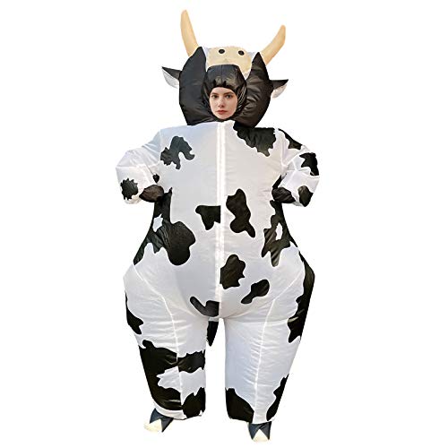 Arokibui Aufblasbares Kuh-Kostüm für Damen, lustiges Blow Up-Kostüm für Cosplay, Party, Festival, Halloween-Kostüm, Erwachsenengröße Arokibui Aufblasbares Kuh-Kostüm für Damen, lustiges Blow Up-Kostüm für Cosplay, Party, Festival, Halloween-Kostüm, Erwachsenengröße von Arokibui