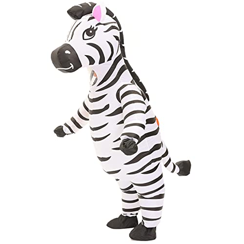 Arokibui Aufblasbares Zebra-Kostüm, lustiges aufblasbares Tier-Cosplay, für Party, Weihnachten, Halloween und Festivals Arokibui Aufblasbares Zebra-Kostüm, lustiges aufblasbares Tier-Cosplay, für Party, Weihnachten, Halloween und Festivals von Arokibui
