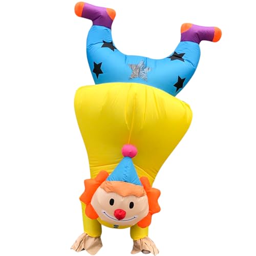 Arokibui aufblasbares Clown Kostüm Lustig aufblasen Handhalter Joker Kostüm Halloween Cosplay Party Festival Parade Karneval Anzug Fancy Kleid Arokibui aufblasbares Clown Kostüm Lustig aufblasen Handhalter Joker Kostüm Halloween Cosplay Party Festival Parade Karneval Anzug Fancy Kleid von Arokibui