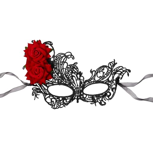 Aroncent Venezianische Masquerade Spitzen Maske: Damen Maske mit Lace für Karneval Halloween Weihnachten Maskenbälle Partys Feste Ritterlich italienisch venezianische Maske als halbes Gesicht Aroncent Venezianische Masquerade Spitzen Maske: Damen Maske mit Lace für Karneval Halloween Weihnachten Maskenbälle Partys Feste Ritterlich italienisch venezianische Maske als halbes Gesicht von Aroncent