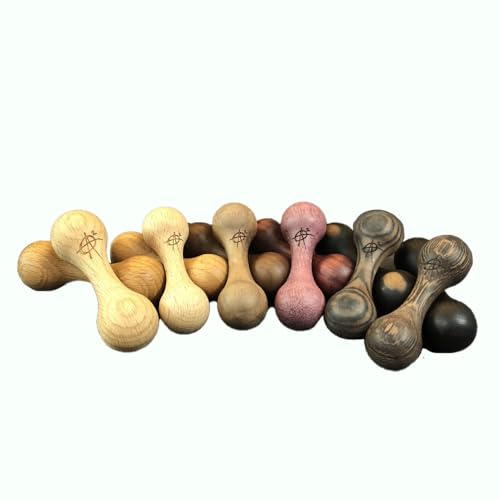 AroundSquare Knucklebone Geschicklichkeitsspielzeug aus Holz - Begleri - (Wenge) von Aroundsquare