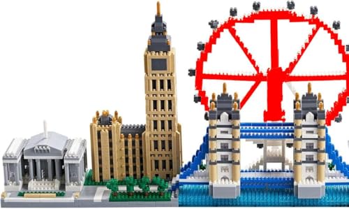 Architecture London Skyline Collection Micro Mini Blocks Set, Modellbausatz und Geschenk für Kinder und Erwachsene (3430 Teile) von ArrGo