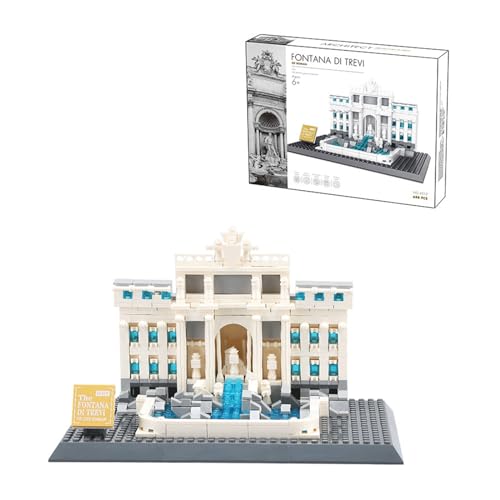 ArrGo Baustein-Spielzeug Modell römischen Trevi-Brunnens(667Teile) die großartige Architekturserie Welt berühmte Wahrzeichen Sammeln ausgezeichnetes Geschenk für Jugendliche Erwachsene von ArrGo