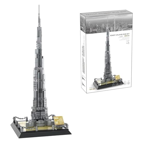 ArrGo Dubai Burj Khalifa Baustein Modell Architektur Spielzeug Welt Wahrzeichen Sammlung 580 PCS Die Welt der Großen Architektur Set Serie von ArrGo