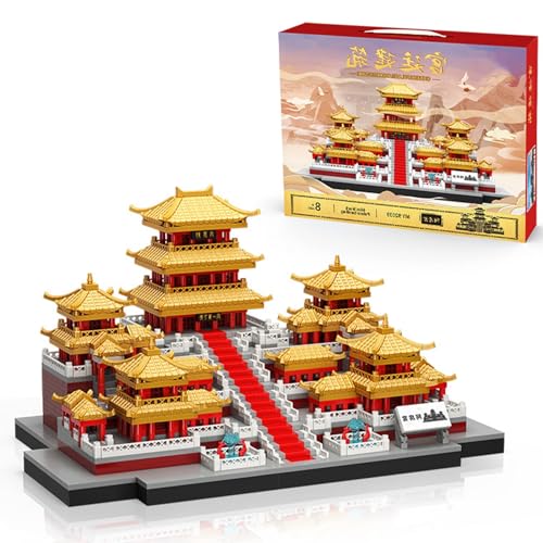 ArrGo Modulare Hausbausteine 2964 Stück Bausteine Palast Architektur Modellbausatz MOC Epang Palast Bausteine Bauset Konstruktionsspielzeug von ArrGo