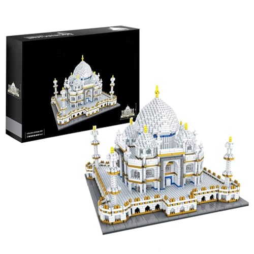 ArrGo Taj Mahal Mikro-Bausteine-Set, weltberühmte Architektur, Sammlermodell, Mikro-Mini-Bausteine-Set für Erwachsene, 3950 Teile von ArrGo
