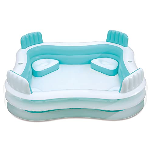 Aufblasbarer Pool mit 4 Sitzplätzen 223 x 223 x 66 cm Summer Waves von Arredo Stock