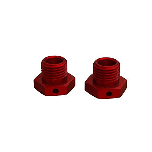 Aluminium Felge Hex 17mm 14,6mm dick Rot (2) von ARRMA