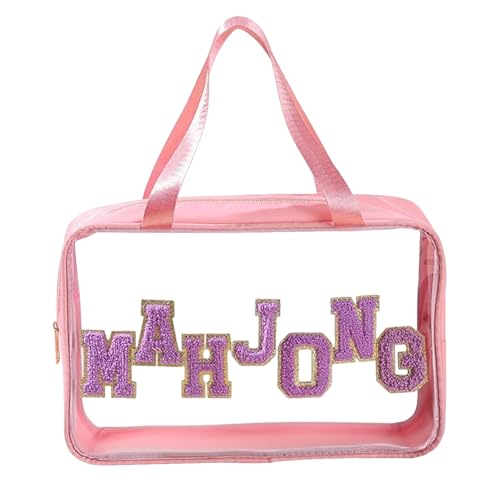 Arroopu Mahjong Taschen für Spielsteine | Klarer Aufbewahrungsbeutel Mit Reißverschluss Für Mahjong Steine | Großes Tragetasche Für Spielabend Reisen Ausflüge Turniere Camping Arroopu Mahjong Taschen für Spielsteine | Klarer Aufbewahrungsbeutel Mit Reißverschluss Für Mahjong Steine | Großes Tragetasche Für Spielabend Reisen Ausflüge Turniere Camping von Arroopu