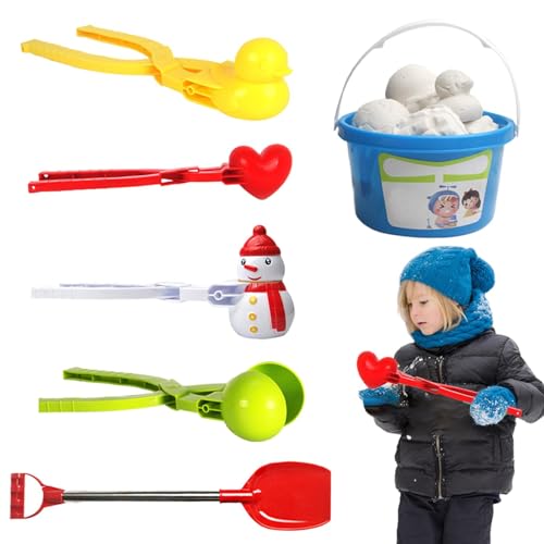 Arroopu Schneeballform, Schneeballform, Kleines Winter-Schneespielzeug, Schneeballschlachten, Clip-Set, vielseitige Sandformwerkzeuge, Sandspielzeug für Kinder für Strandspieleraktivitäten Arroopu Schneeballform, Schneeballform, Kleines Winter-Schneespielzeug, Schneeballschlachten, Clip-Set, vielseitige Sandformwerkzeuge, Sandspielzeug für Kinder für Strandspieleraktivitäten von Arroopu