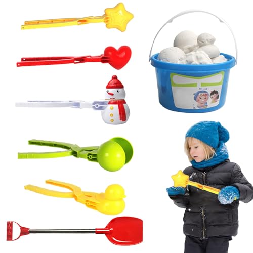Arroopu Schneespielzeug für Kinder,Schneeformen - Tragbares Sandspielzeug für Kinder - Schneeform für den Außenbereich, Schneeball-Kampfspielzeug, Sandformwerkzeuge für Winteraktivitäten im Innen- und Arroopu Schneespielzeug für Kinder,Schneeformen - Tragbares Sandspielzeug für Kinder - Schneeform für den Außenbereich, Schneeball-Kampfspielzeug, Sandformwerkzeuge für Winteraktivitäten im Innen- und von Arroopu