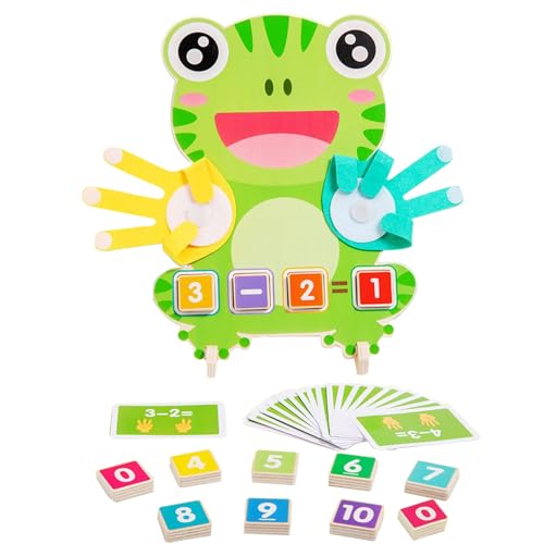 Arroopu Subtraktionsspiele,Holziges Vorschul-Lernset | Mathe Lernspiel Mit Farben Für Kinder Klassenzimmer Spielzimmer Kindergarten Hausunterricht von Arroopu