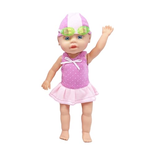 Arroopu Wasser Baby Puppe - Baby Puppen Für Badewanne,Batteriebetriebene Badewannenfigur Schwimmendes Spielzeug Für Pool Badezimmer Kinderzimmer Reisen Drinnen Draußen Geburtstagsgeschenk Mädchen Arroopu Wasser Baby Puppe - Baby Puppen Für Badewanne,Batteriebetriebene Badewannenfigur Schwimmendes Spielzeug Für Pool Badezimmer Kinderzimmer Reisen Drinnen Draußen Geburtstagsgeschenk Mädchen von Arroopu