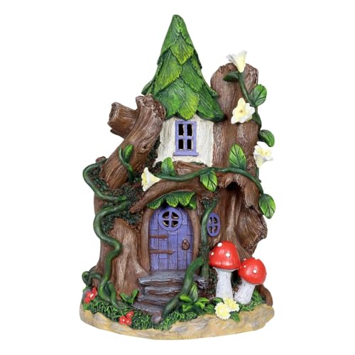 Arrovarp Feengartentür aus Holz, Feengarten-Zubehör, Feen-Welt-Elfen-Tür, Holz-Miniatur-Fenster- und Türdekoration, Miniatur-Gartentüren für Veranda, Terrasse, Wand, Veranda, Zaun von Arrovarp