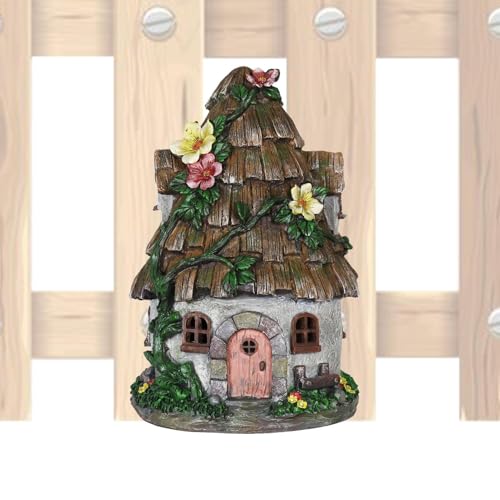 Arrovarp Feengartentür aus Holz, Feengarten-Zubehör, Feen-Welt- -Tür, Holz-Miniatur- - und Türdekoration, Miniatur-Gartentüren für , Terrasse, Wand, , Zaun von Arrovarp