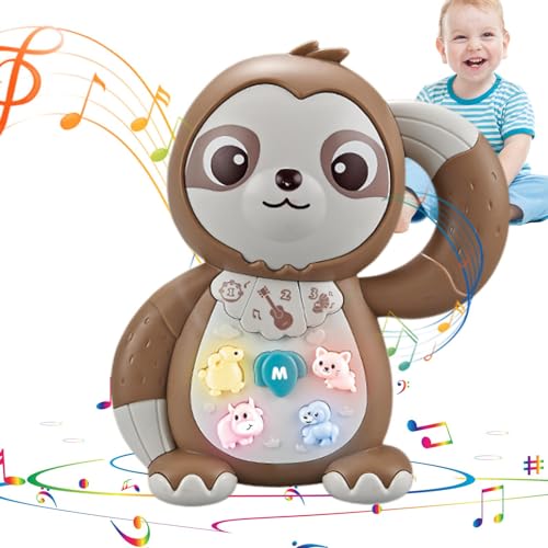Arrovarp Musikspielzeug für Babys,Musikspielzeug für Babys - Leuchtendes Elefanten-Musikspielzeug,Singendes, musikalisches Tierspielzeug für Kleinkinder, Babys, pädagogisches Lernspielzeug für von Arrovarp