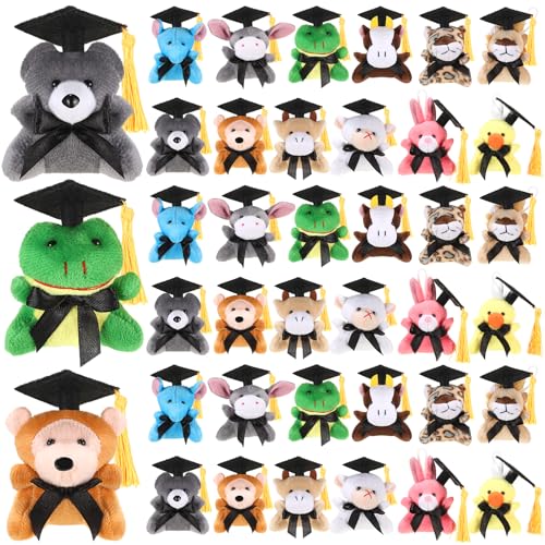 Mini-Stofftier mit Kappe zum Schulabschluss 2025, Geschenk für Schüler, Lehrerklasse 2025, Mini-Grade, Tierlöwe, für Abschlussfeier, Party, Gastgeschenk, Klassenzimmer, Austausch, Geschenk, 36 Stück Mini-Stofftier mit Kappe zum Schulabschluss 2025, Geschenk für Schüler, Lehrerklasse 2025, Mini-Grade, Tierlöwe, für Abschlussfeier, Party, Gastgeschenk, Klassenzimmer, Austausch, Geschenk, 36 Stück von Arrowbash