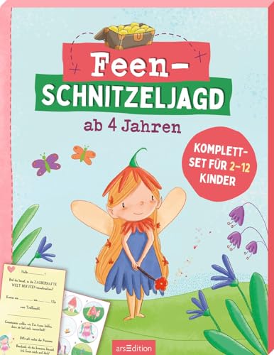 Feen-Schnitzeljagd ab 4 Jahren: Komplettset für 2–12 Kinder | Rundum-sorglos-Paket für den Kindergeburtstag drinnen und draußen von Ars Edition GmbH