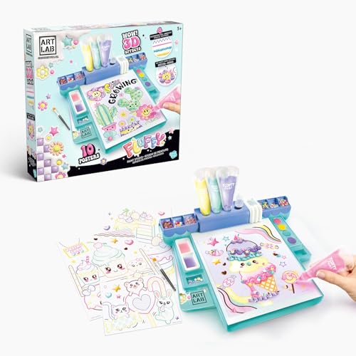 Art Lab Fluffy Paint Studio, 3D Paint, Create Amazing Pieces of Art, Bring Your Designs to Life with 3D Paint Effects! Jam Packed Craft Kit von Art Lab