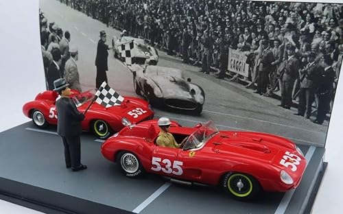 Art Model MODELLINO IN Scala COMPATIBILE Con Ferrari 315 S N.535 TARUFFI + N.532 VON Trips MM 1957 Winner + 2nd.1:43 AM0445P von Art Model