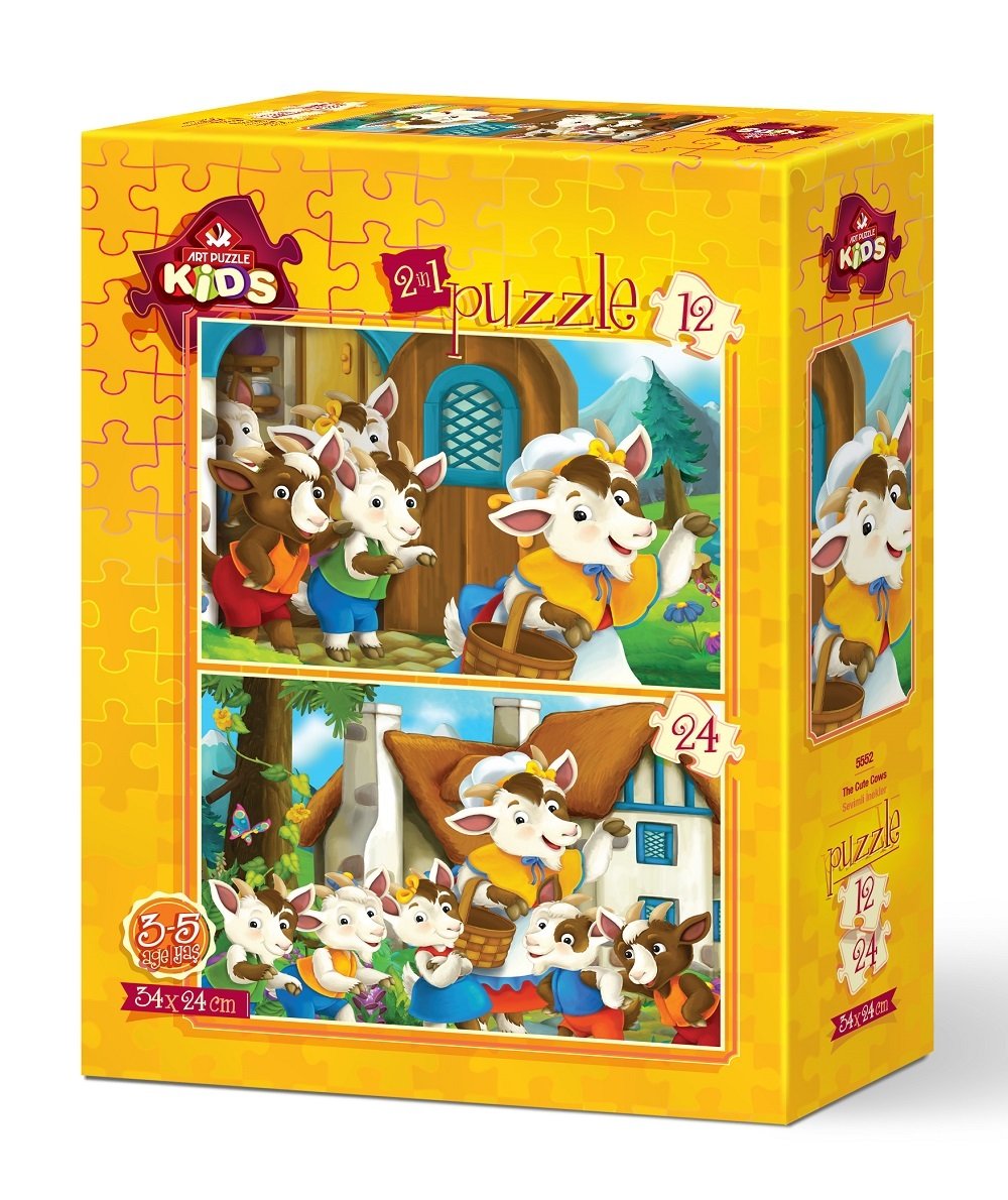 Art Puzzle 2 Puzzles - Cute Goats 12 Teile Puzzle Art-Puzzle-5552 Art Puzzle 2 Puzzles - Cute Goats 12 Teile Puzzle Art-Puzzle-5552 von Art Puzzle