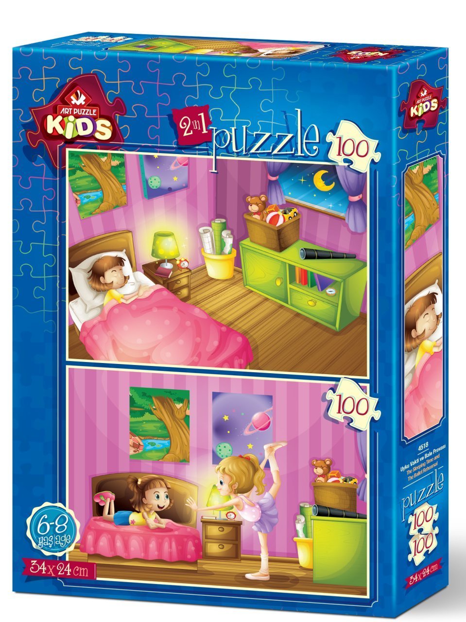 Art Puzzle 2 Puzzles - Kids 100 Teile Puzzle Art-Puzzle-4518 von Art Puzzle