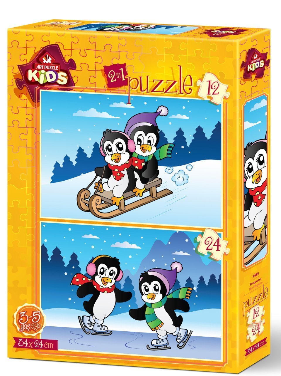Art Puzzle 2 Puzzles - The Penguins 12 Teile Puzzle Art-Puzzle-4489 von Art Puzzle