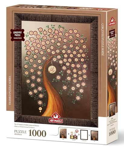 Art Puzzle 99 Namen Allahs (ESMA-Ül Husna) 1000 Teile Rahmenpuzzle von Art Puzzle