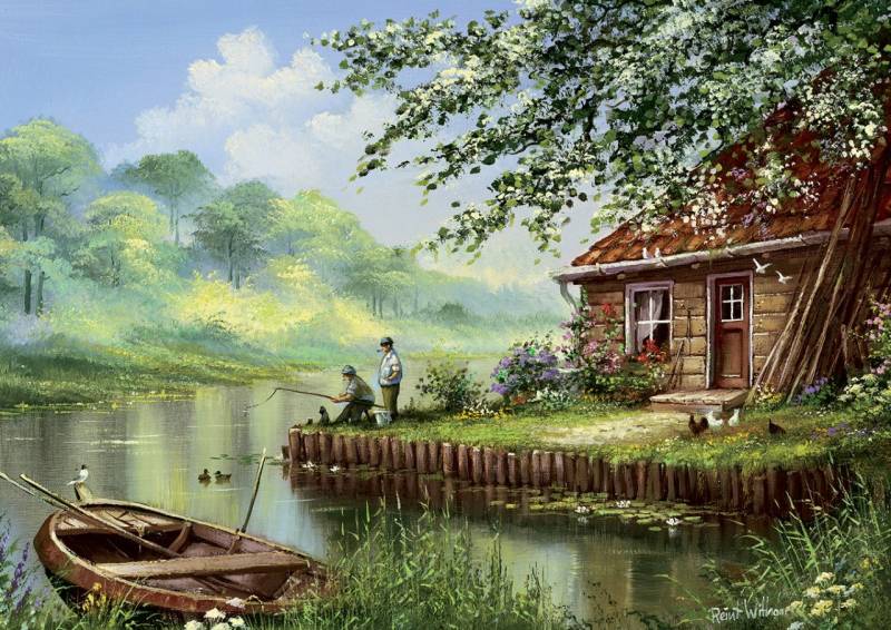 Art Puzzle Abend-Angelrute 500 Teile Puzzle Art-Puzzle-5071 Art Puzzle Abend-Angelrute 500 Teile Puzzle Art-Puzzle-5071 von Art Puzzle