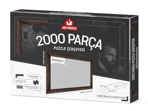 Art Puzzle Braun 2000 Teile Puzzle Rahmen zerlegt von Art Puzzle