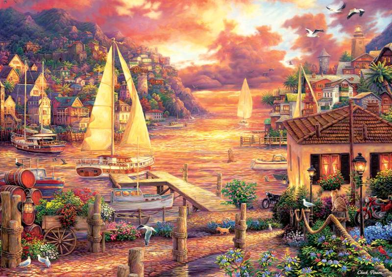 Art Puzzle Chuck Pinson - Goldenes Meer 3000 Teile Puzzle Art-Puzzle-5524 von Art Puzzle