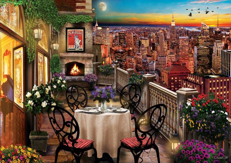 Art Puzzle Dinner in New York 1000 Teile Puzzle Art-Puzzle-5184 von Art Puzzle