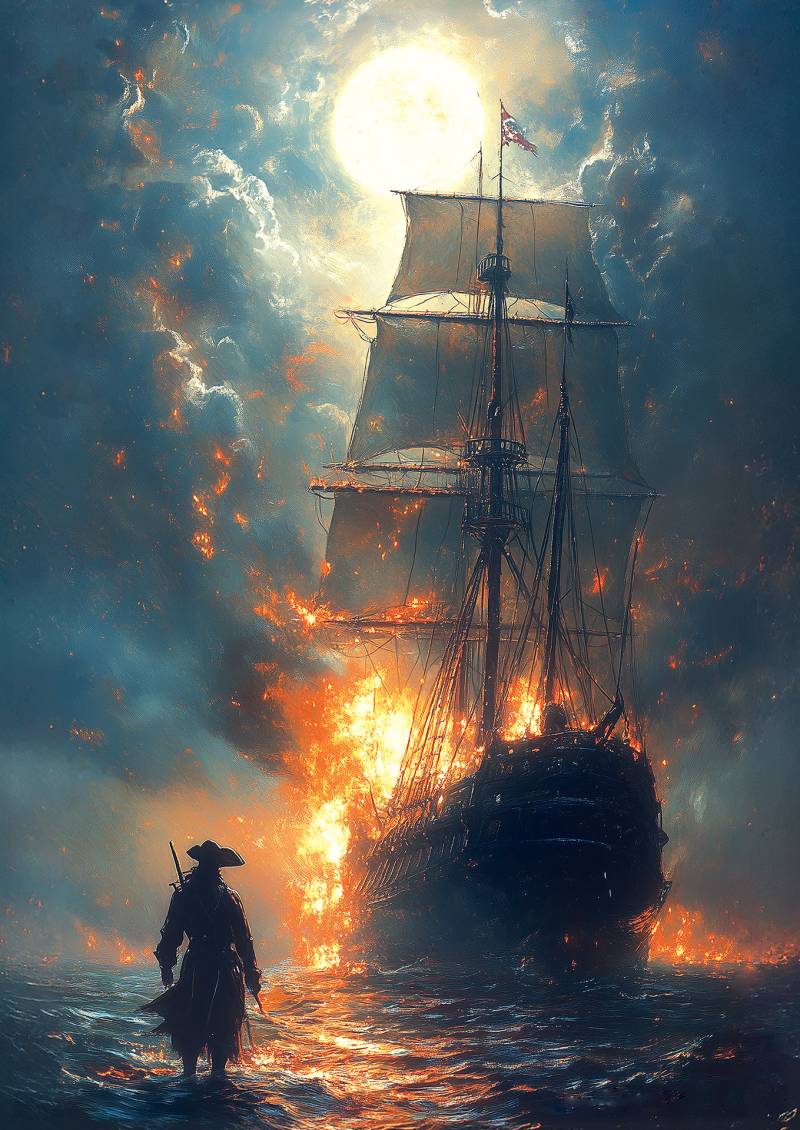 Art Puzzle Hinter den Flammen 1000 Teile Puzzle Art-Puzzle-41003 von Art Puzzle