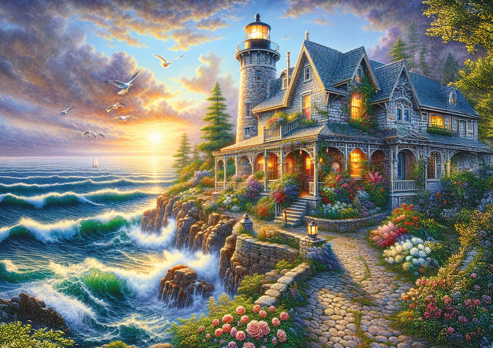 Art Puzzle Küstensymphonie 500 Teile Puzzle Art-Puzzle-40507 von Art Puzzle