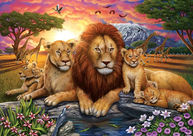 Art Puzzle Löwenfamilie 1000 Teile Puzzle Art-Puzzle-5221 von Art Puzzle