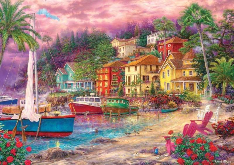 Art Puzzle Magenta-Ufer 3000 Teile Puzzle Art-Puzzle-5527 von Art Puzzle