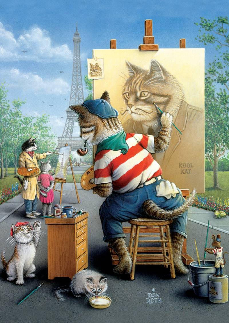 Art Puzzle Malerkatze 500 Teile Puzzle Art-Puzzle-5087 von Art Puzzle