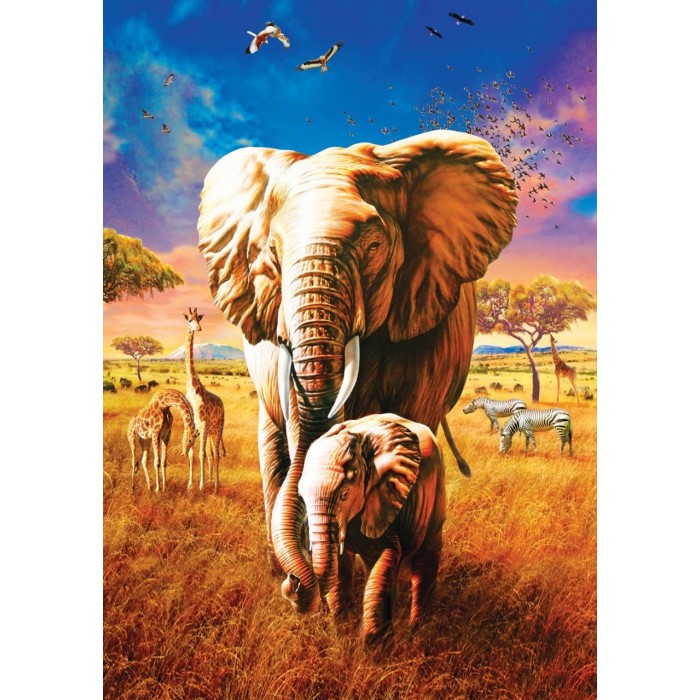 Art Puzzle - Mother Elephant - 1000 Teile von Art Puzzle