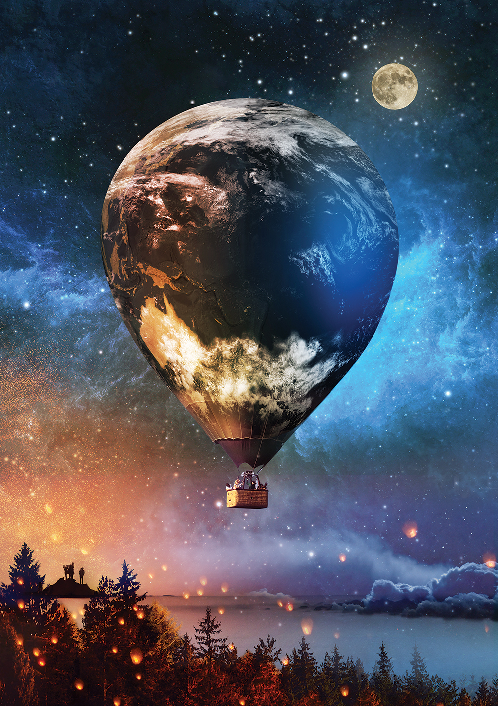 Art Puzzle Neon Series - The Journey to The Moon 1000 Teile Puzzle Art-Puzzle-5013 von Art Puzzle