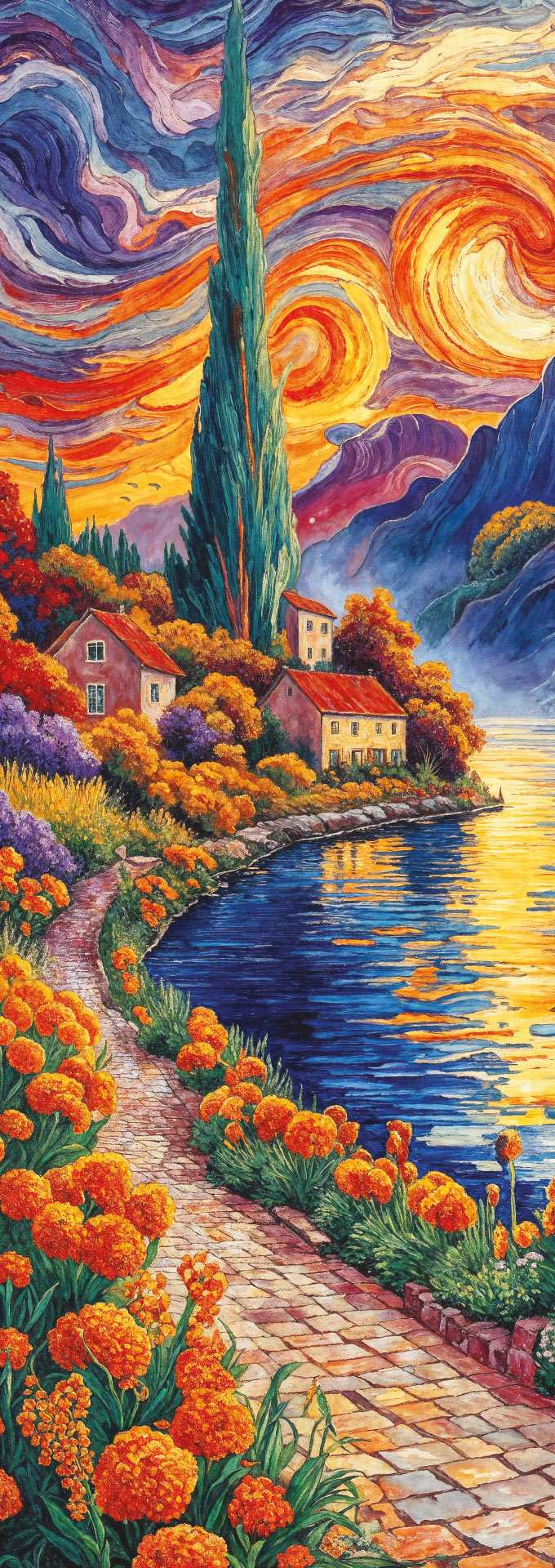 Art Puzzle Panoramapuzzle - Blick auf die Zypresse 1000 Teile Puzzle Art-Puzzle-41109 von Art Puzzle