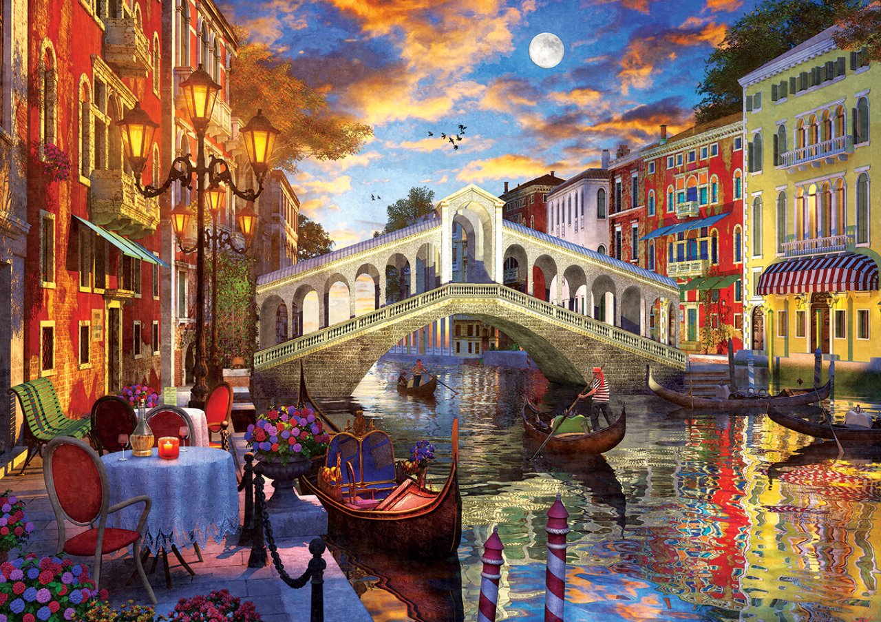 Art Puzzle Rialtobrücke, Venedig 1500 Teile Puzzle Art-Puzzle-5372 von Art Puzzle