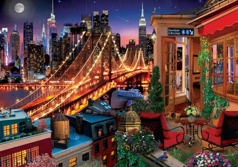 Art Puzzle Terrasse Brooklyn 1500 Teile Puzzle Art-Puzzle-5376 von Art Puzzle
