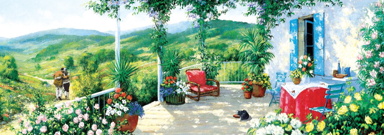 Art Puzzle The Guest on the Veranda 1000 Teile Puzzle Art-Puzzle-5349 von Art Puzzle